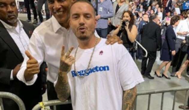 Encuentro de J Balvin y Barack Obama