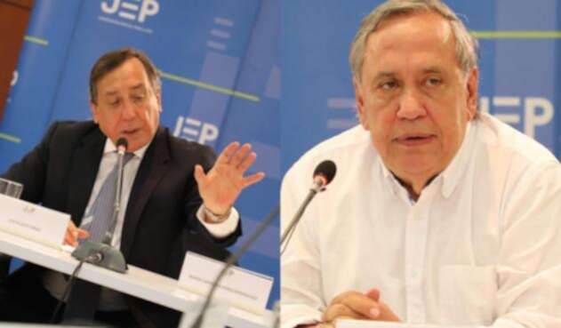 Luis Eladio Pérez y Óscar Tulio Lizcano Luis Eladio Pérez y Óscar Tulio Lizcano, víctima de secuestro de las Farc