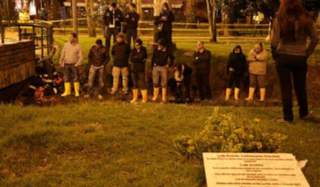 Hacia las 4:00 de la mañana del 28 de abril de 2014 inició la recreación de cómo el primer grupo de bomberos de Bogotá realizó la primera búsqueda del cuerpo de Luis Andrés Colmenares en el caño el Virrey, en Bogotá, en hechos que ocurrieron el 31 de octubre de 2010.
