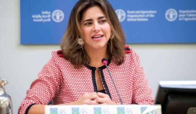 María Juliana Ruiz, primera dama de la Nación, en Roma (Italia)