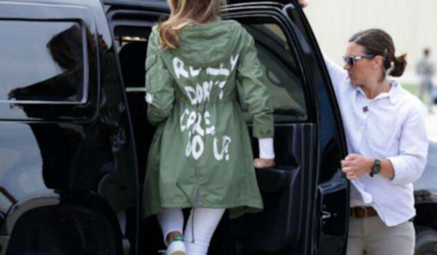 Chaqueta polémica de Melania Trump