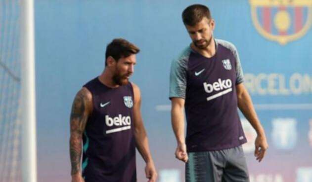 Lionel Messi y Piqué