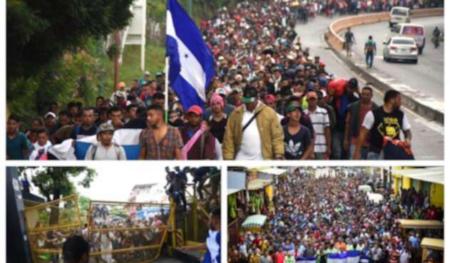 Caravana de migrantes hondureños hacia EE.UU.