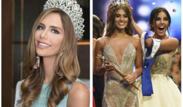 Miss España y Miss Colombia