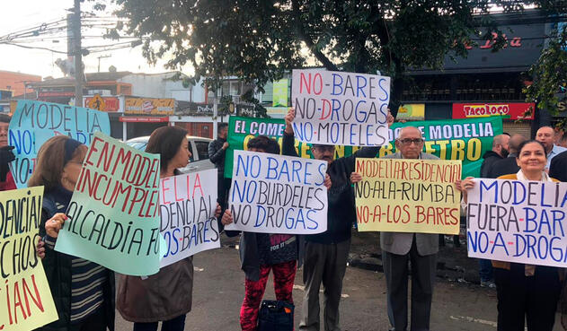 Residentes en Modelia (Bogotá) piden el cierre de bares de la zona