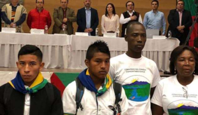 Audiencia con defensores de derechos humanos en el Cauca