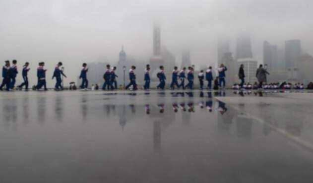 Niños de colegio en China Niños de colegio en China