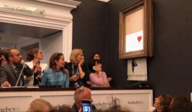 Banksy destruyó su obra de arte