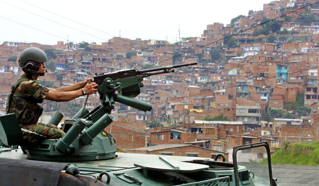Operación Orión en la Comuna 13 de Medellín.