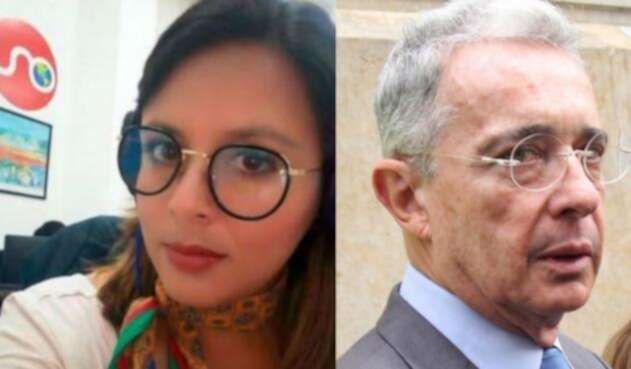 En el Senado se presentó un fuerte altercado entre el expresidente Álvaro Uribe Vélez y la periodista de Noticias Uno, Paola Rojas.