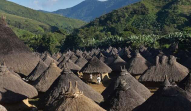Asentamiento Kogui en la Sierra Nevada de Santa Marta