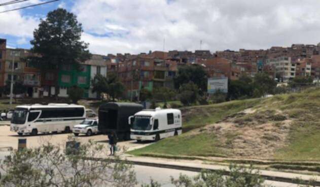 sitio donde lincharon y asesinaron a un hombre en Bogotá