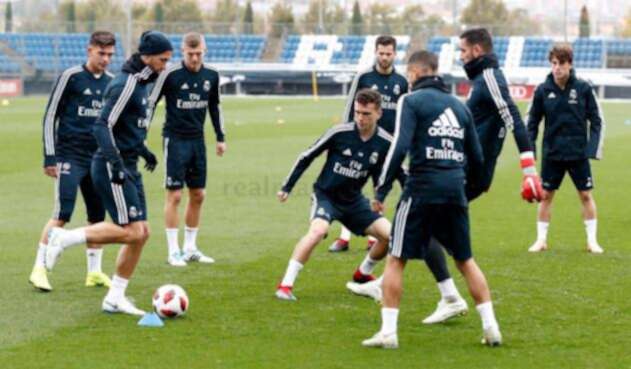 Santiago Solari, primer entrenamiento dirigiendo el Real Madrid