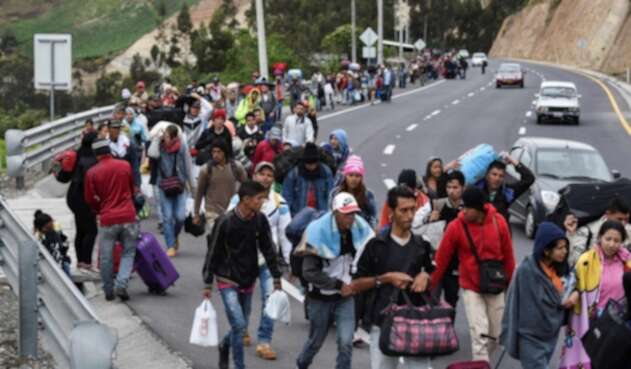 Venezolanos migración