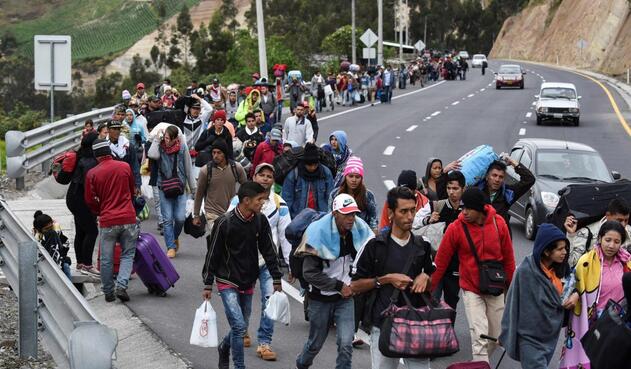 Venezolanos migración
