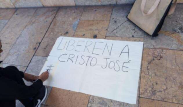 Marcha en Bogotá por la liberación de Cristo José