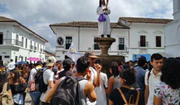 Protesta estudiantil en Popayán
