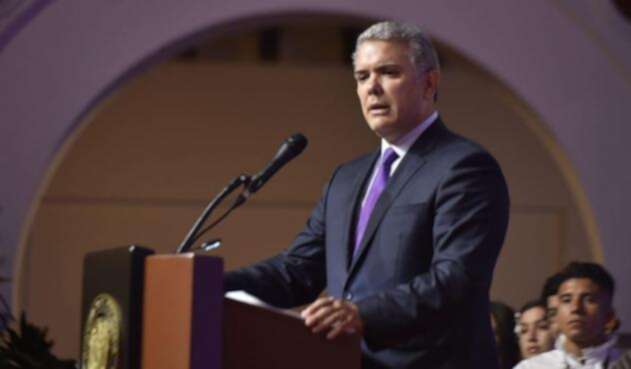 Presidente colombiano Iván Duque Márquez