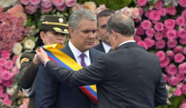 Iván Duque y Ernesto Macías. Iván Duque y Ernesto Macías.