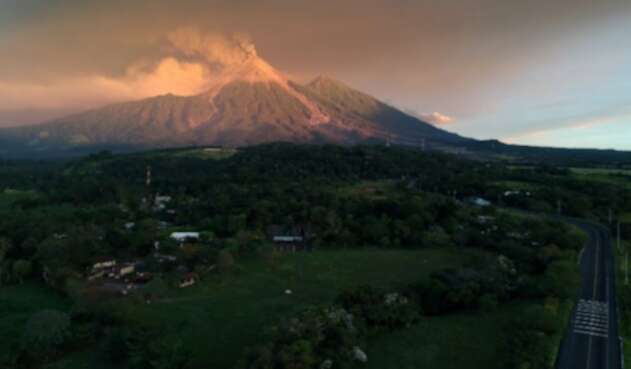 Volcán de Fuego en Guatemala.