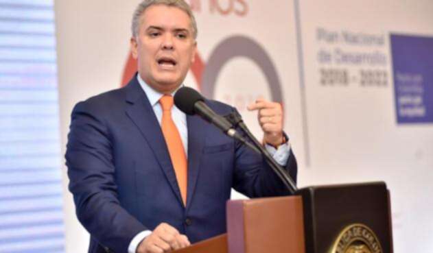Presidente Iván Duque El presidente Iván Duque advirtió que ciertos sectores políticos quieren sabotear las marchas de estudiantes.