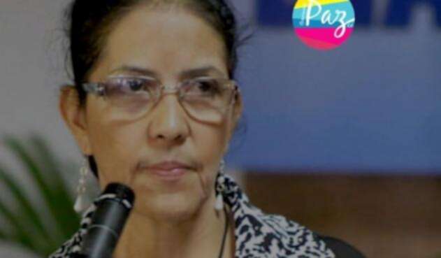 Erika Montero, integrante del partido Farc.