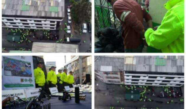 Operativo en el barrio Santa Fe, Bogotá Operativo en el barrio Santa Fe, Bogotá