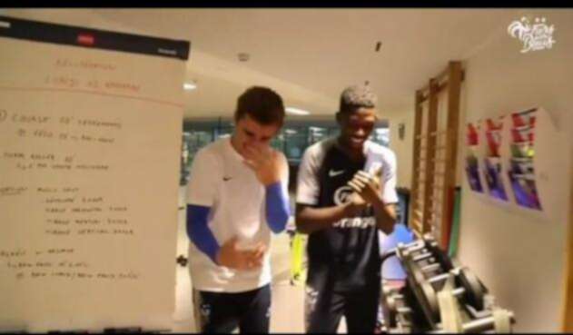 Antoine Griezmann y Ousmane Dembélé