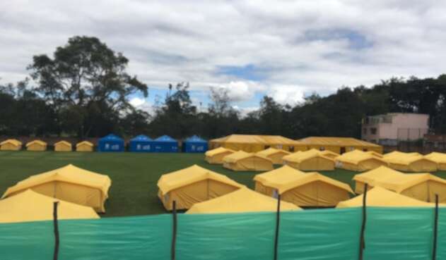Campamentos para los venezolanos en Bogotá. Campamentos para los venezolanos en Bogotá.