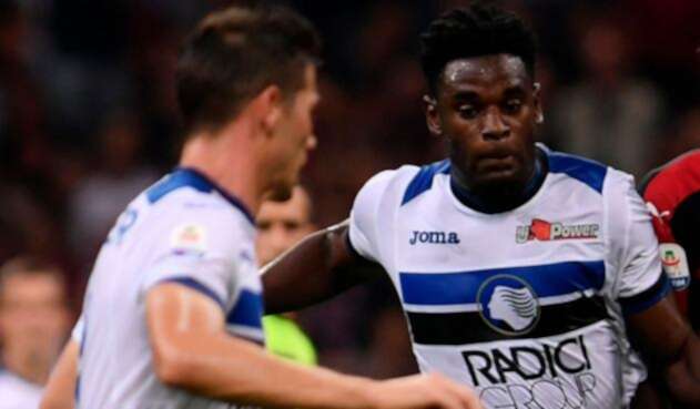 Duván Zapata anotó su primer gol con el Atalanta en el fútbol italiano