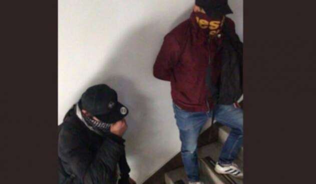 Toma Encapuchados Bogotá