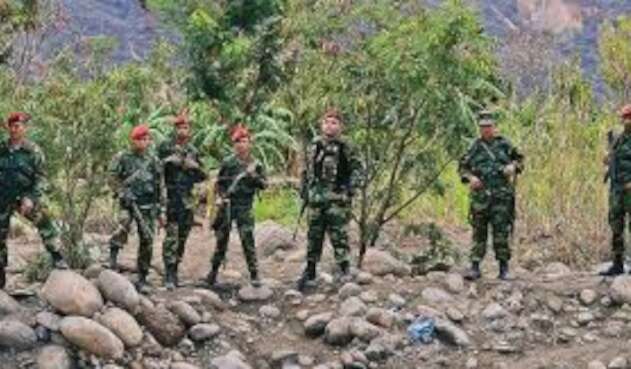 Guardia venezolana en la zona de frontera