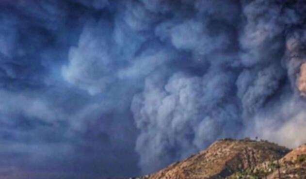 La imagen de los incendios en California publicada por la presentadora Claudia Bahamón