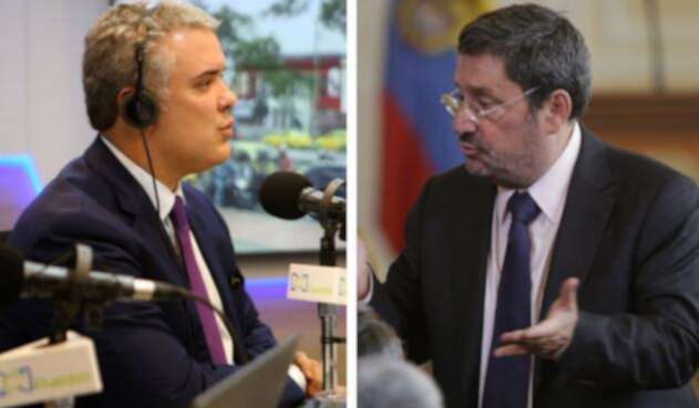 El presidente Iván Duque defendió que Pacho Santos ha trabajado por lo mejor para el país con autoridades de EE.UU.