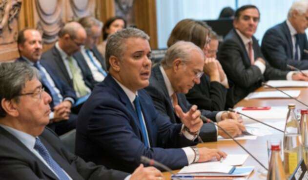 El presidente Iván Duque en París (Francia)