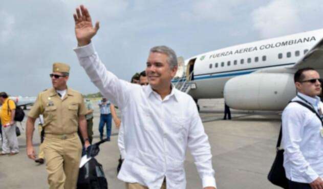 El presidente Iván Duque en Bogotá