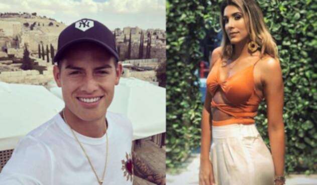 James Rodríguez y Daniela Ospina