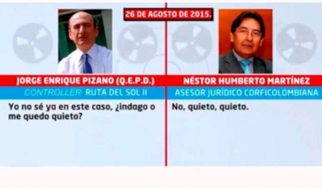 La conversación entre Jorge Enrique Pizano y Néstor Humberto Martínez