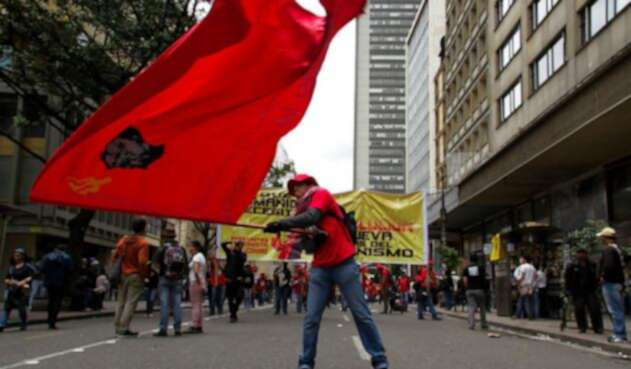 Marchas de centrales obreras en Bogotá Marchas de centrales obreras en Bogotá