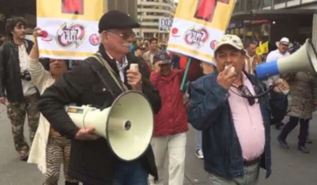 Marcha de trabajadores por la Séptima Marcha de trabajadores por la Séptima