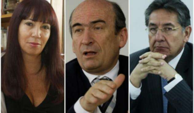 María Jimena Duzán columnista; Jorge Enrique Pizano; excontroller de la concesión Ruta del Sol (fallecido) y Néstor Humberto Martínez, fiscal general de la Nación