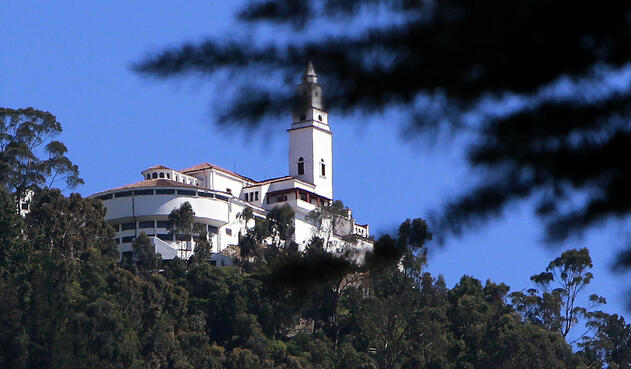 Monserrate, a 3.152 metros a nivel del mar.