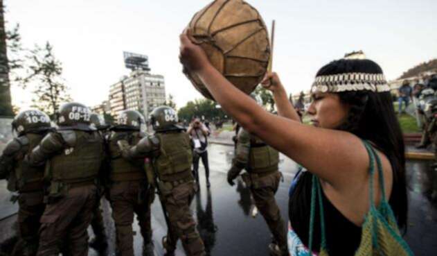 La muerte de un mapuche en Chile enfrentó a decenas de ciudadanos con las autoridades.