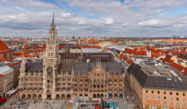 El Town Hall Marienplatz de Múnich, en Alemania