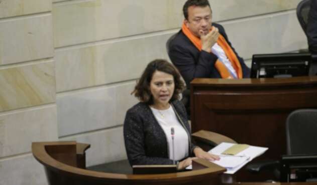 La ministra del Interior, Nancy Patricia Gutiérrez