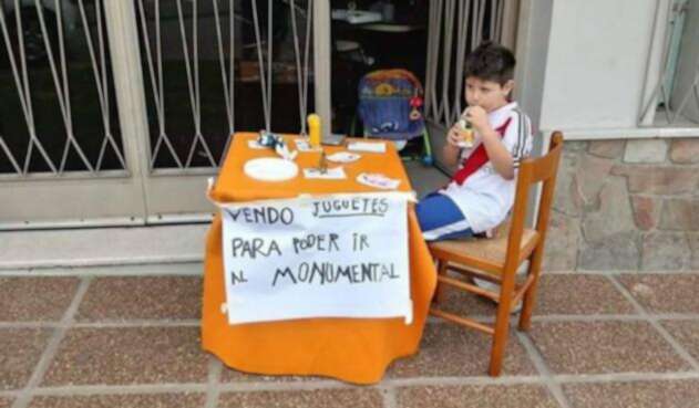 Renzo, conmueve a los hinchas del River Plate
