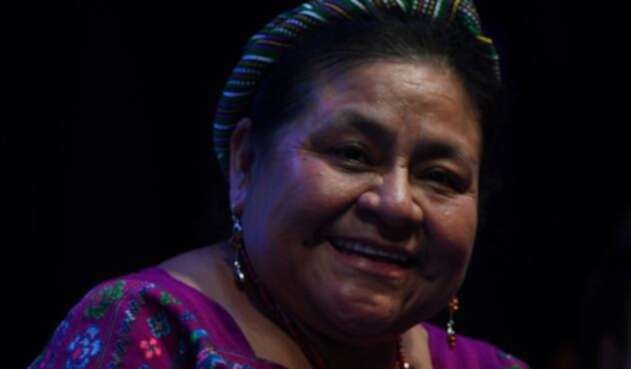 Rigoberta Menchu La premio Nobel de Paz, Rigoberta Menchu envió un mensaje de apoyo a los estudiantes colombianos durante una visita a Valledupar.