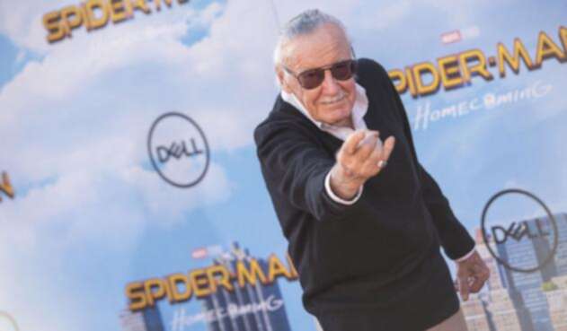 Stan Lee en la premier de Spider-Man: Homecoming Stan Lee en la premier de Spider-Man: Homecoming