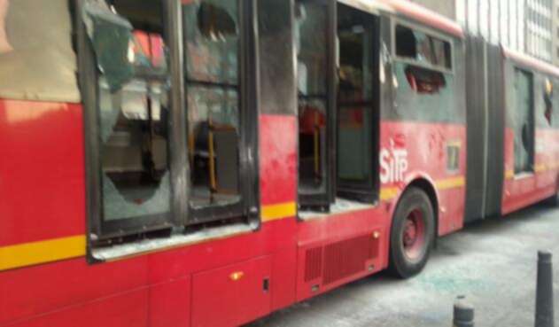 Transmilenio dañado