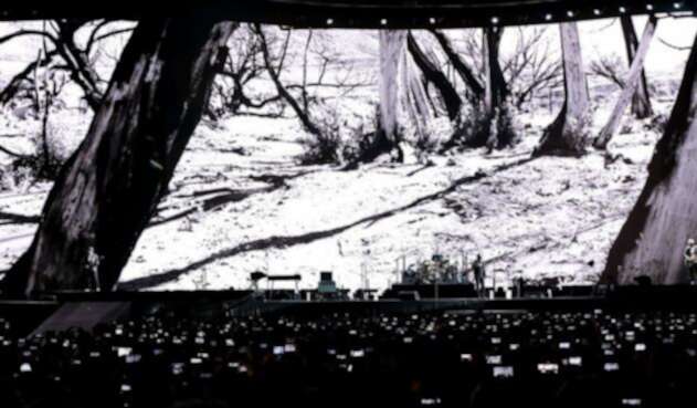 La banda irlandesa U2 se presentó en el estadio el Campín, en Bogotá, como parte de su gira Joshua Treeel, 8 de octubre de 2017